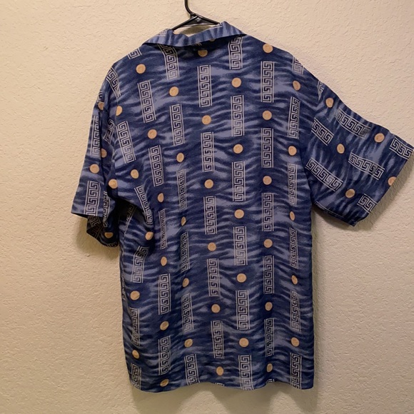 Vintage Style Monzini Geometrical Print Shirt - Picture 2 of 4